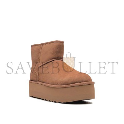 UGG CLASSIC MINI PLATFORM CHESTNUT ANKLE BOOTS UGG CLASSIC MINI PLATFORM CHESTNUT ANKLE BOOTS